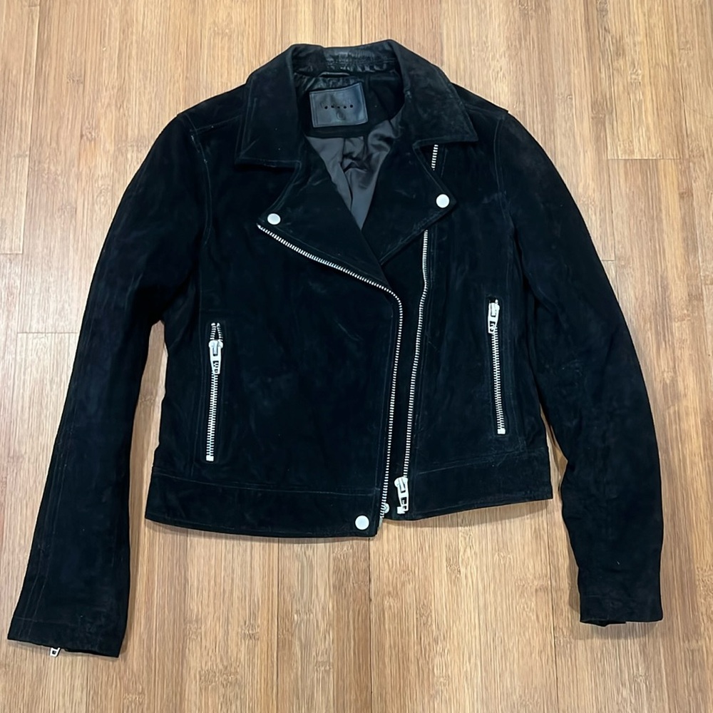 BlankNYC suede moto leather jacket